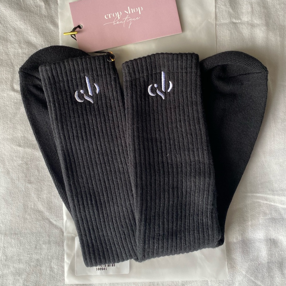 Crop shop Boutique crew style socks
